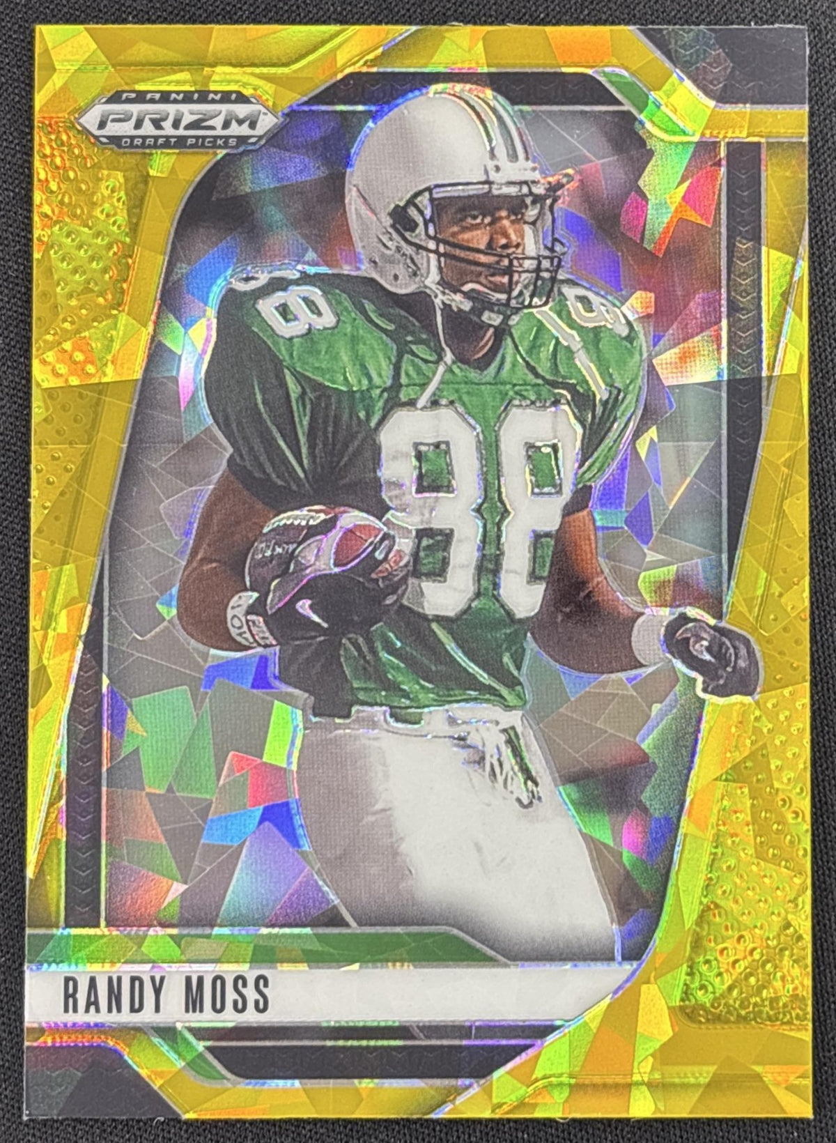 Randy Moss 2025 Panini Prizm Draft Picks Gold Ice Vikings