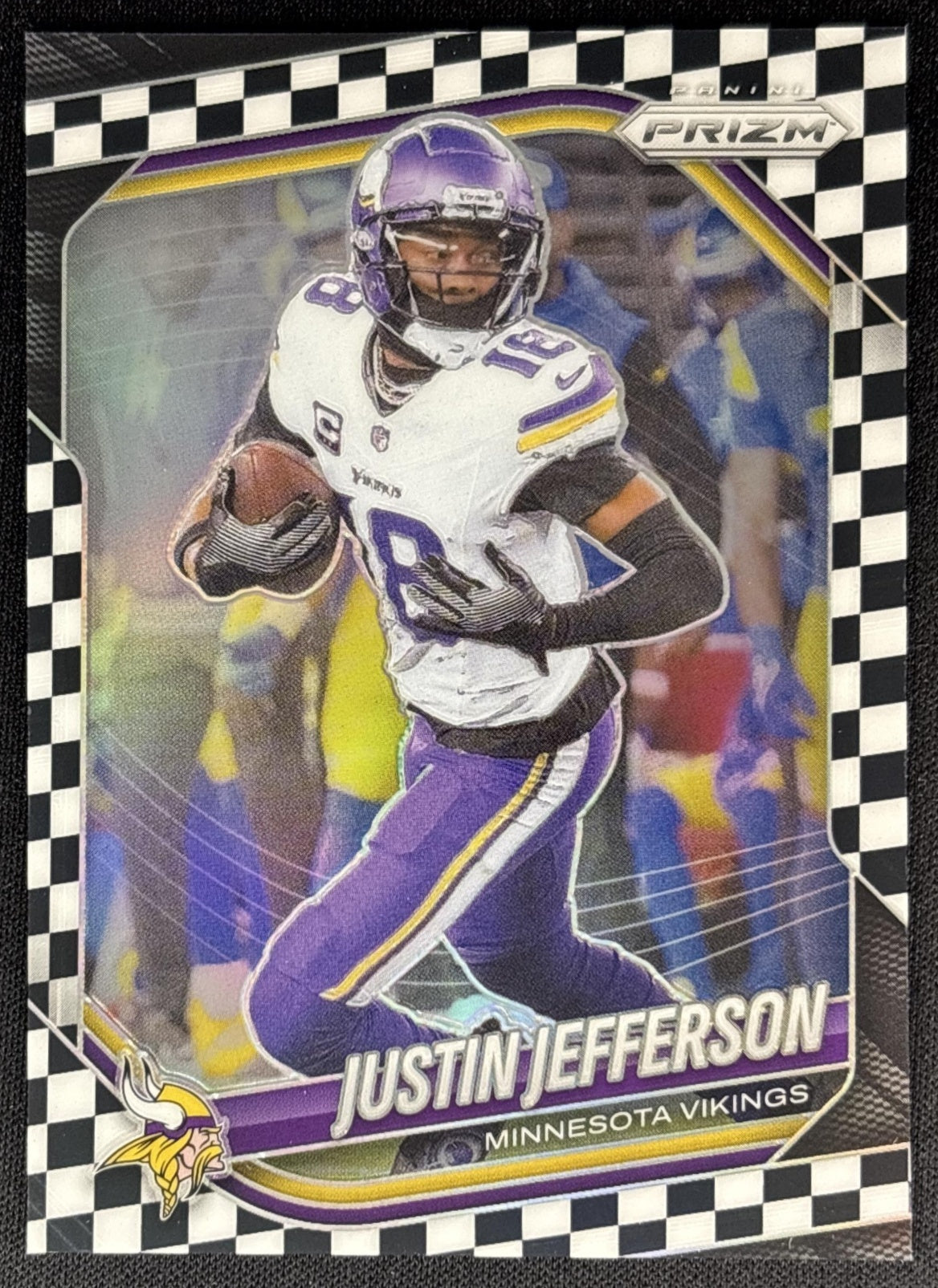 Justin Jefferson 2025 Panini Prizm Black & White Checker Sports Trading Cards