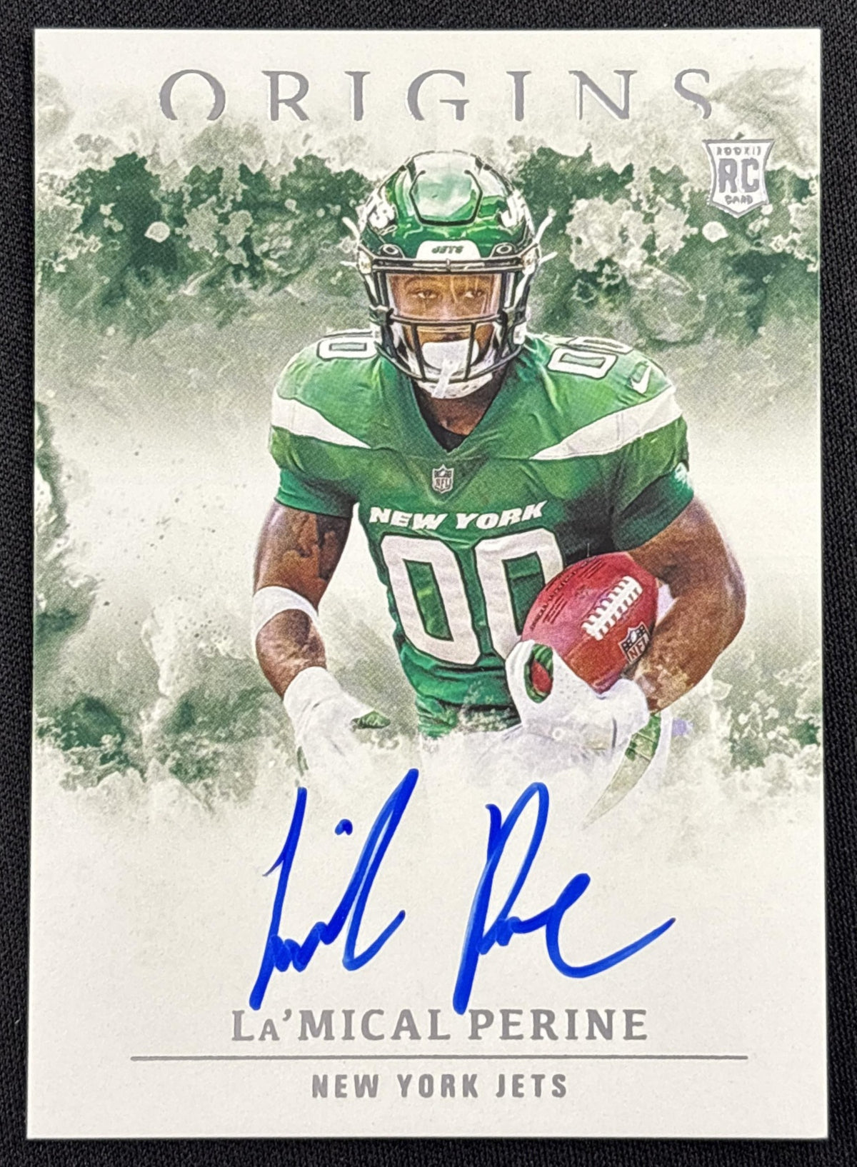 La Mical Perine 2020 Panini Origins Rookie Auto New York Jets