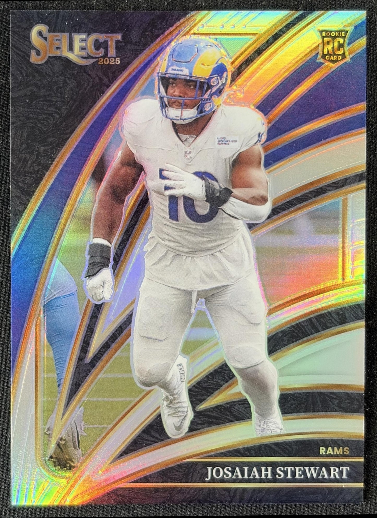 Josaiah Stewart 2025 Panini Select Club Level Silver Prizm Rams