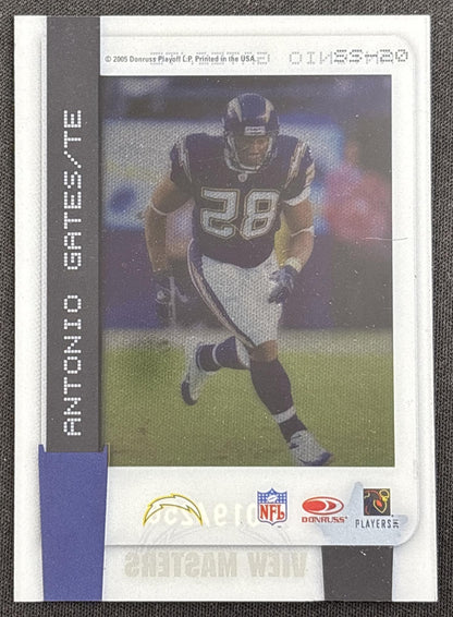 Antonio Gates 2005 Leaf Rookies & Stars Slideshow View Masters /250 Chargers