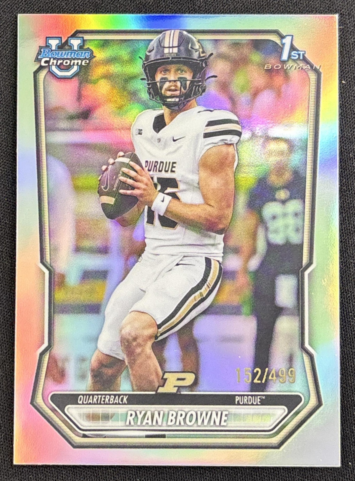 Ryan Browne 2026 Bowman Chrome Prospects Refractor /499 Boilermakers