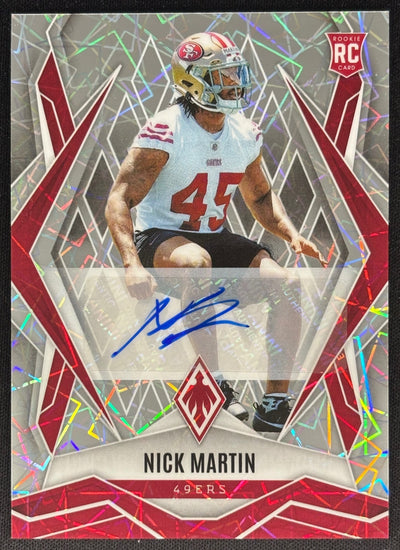 Nick Martin 2025 Phoenix Rookies Auto Lazer Prizm 49ers