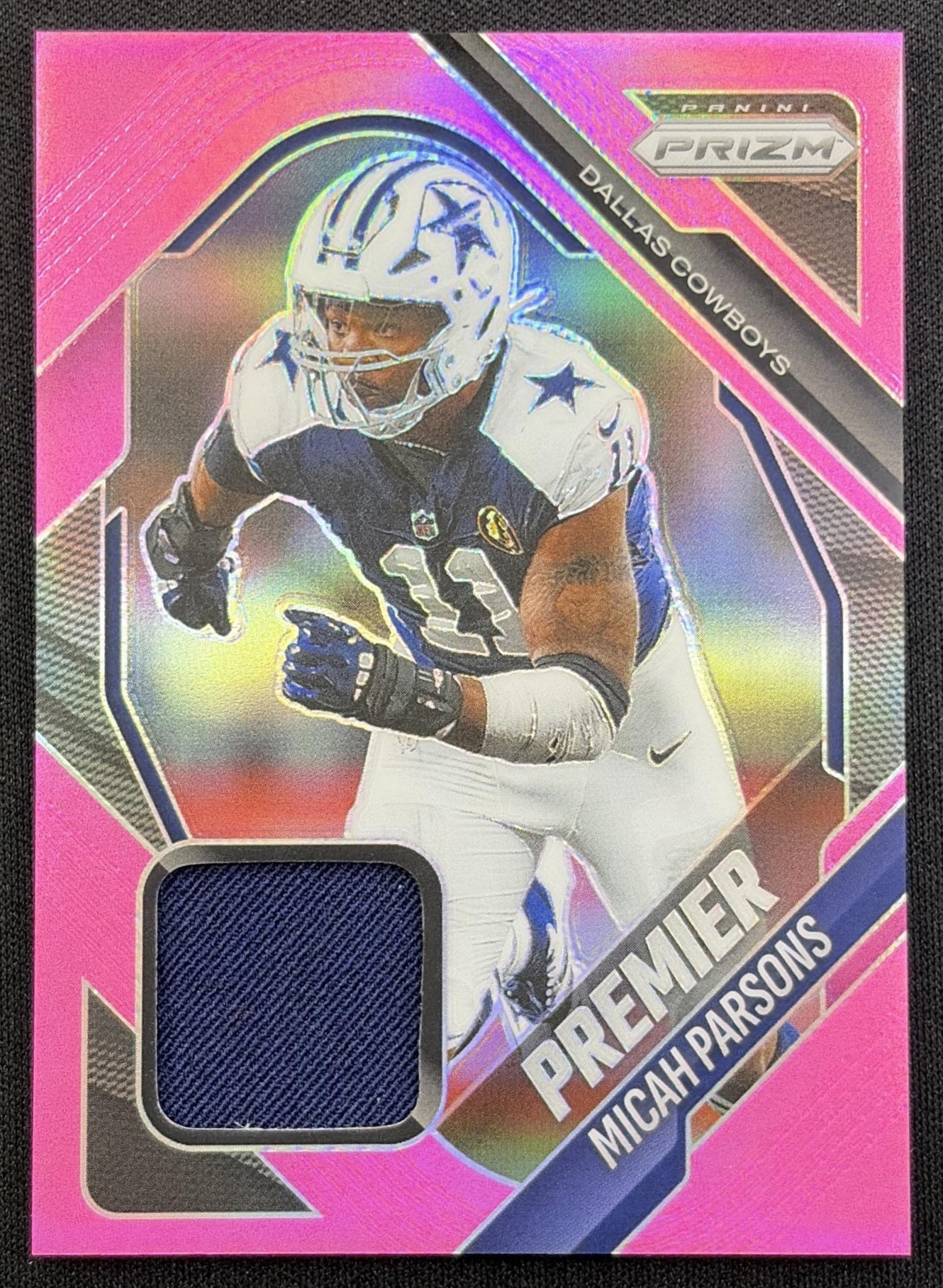 Micah Parsons 2025 Panini Prizm Premier Jerseys Pink Cowboys