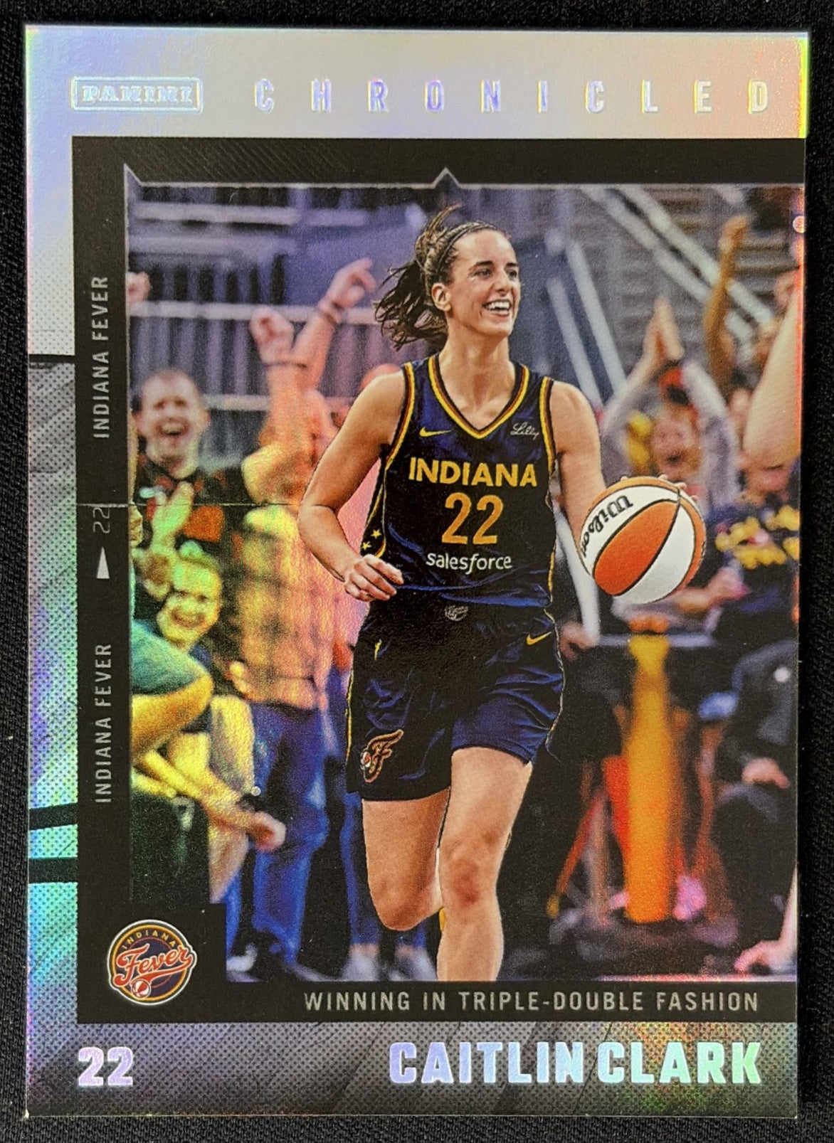 Caitlin Clark 2025 Panini Chronicled WNBA Holo Fever 10