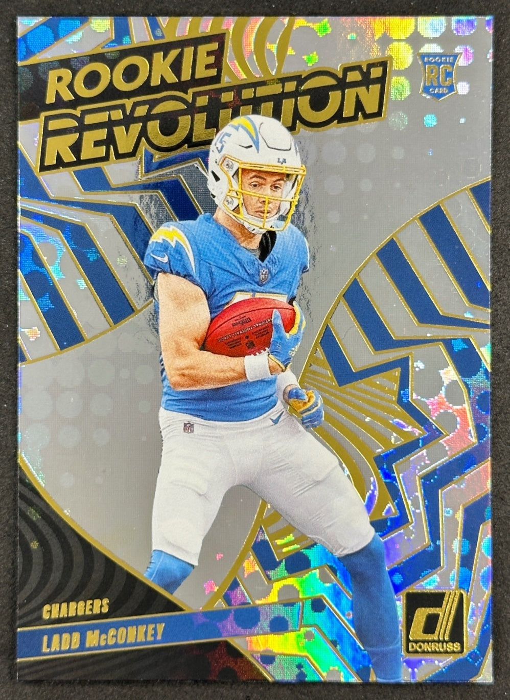Ladd McConkey 2024 Donruss Rookie Revolution Chargers Sports Trading Card