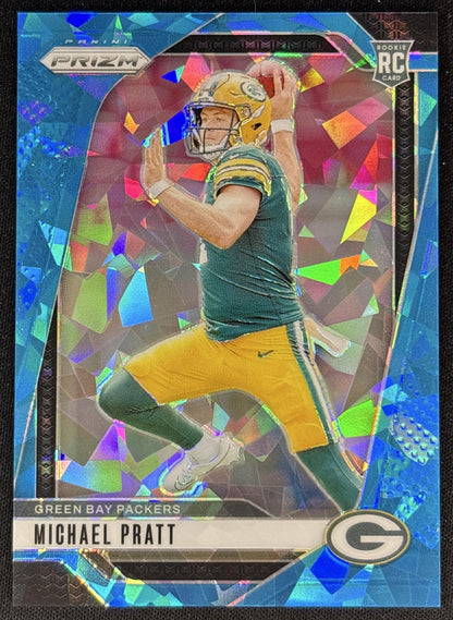 Michael Pratt 2024 Panini Prizm Blue Ice /99 Packers