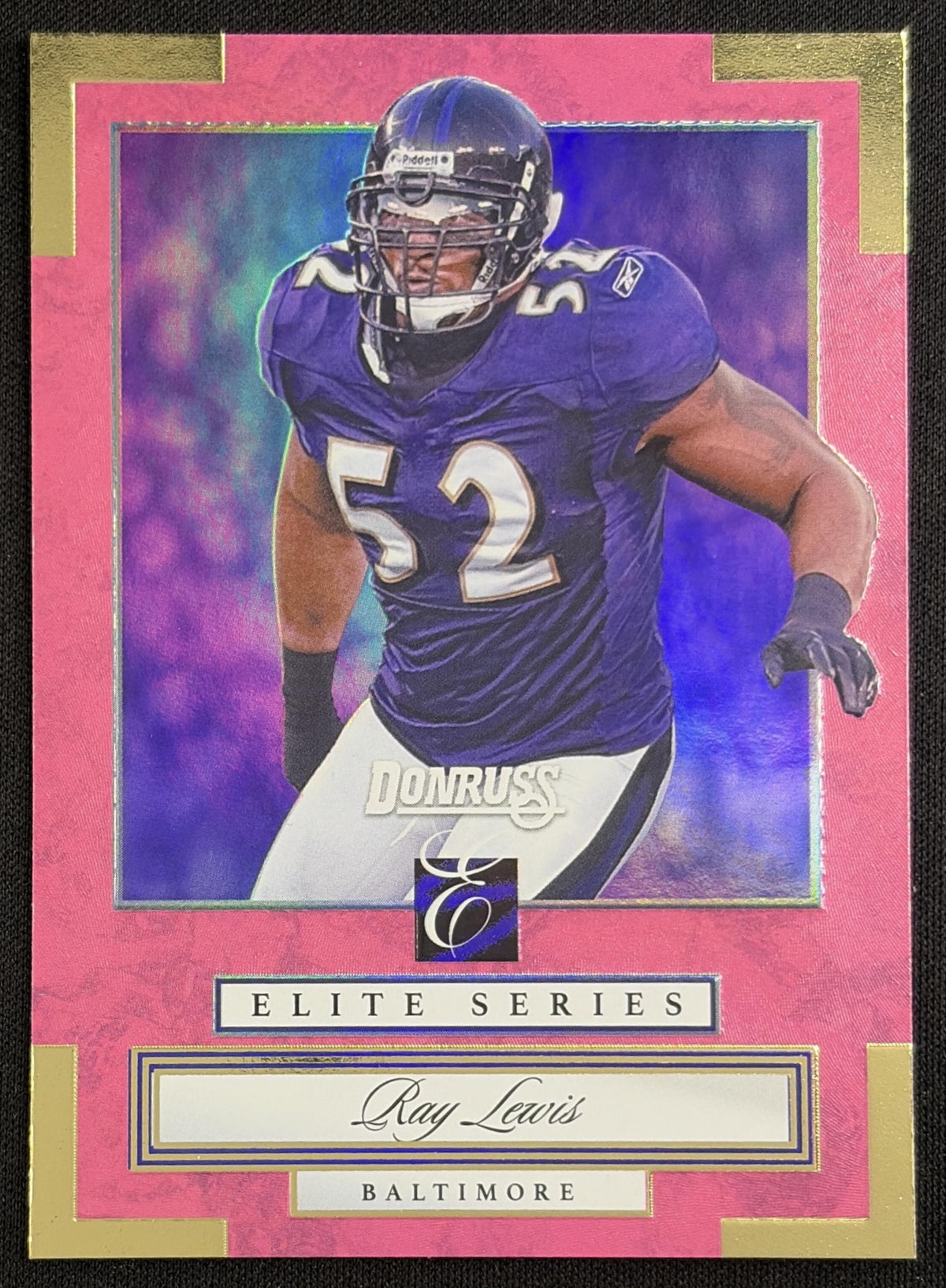 Ray Lewis 2026 Panini Donruss Elite Series Pink Ravens