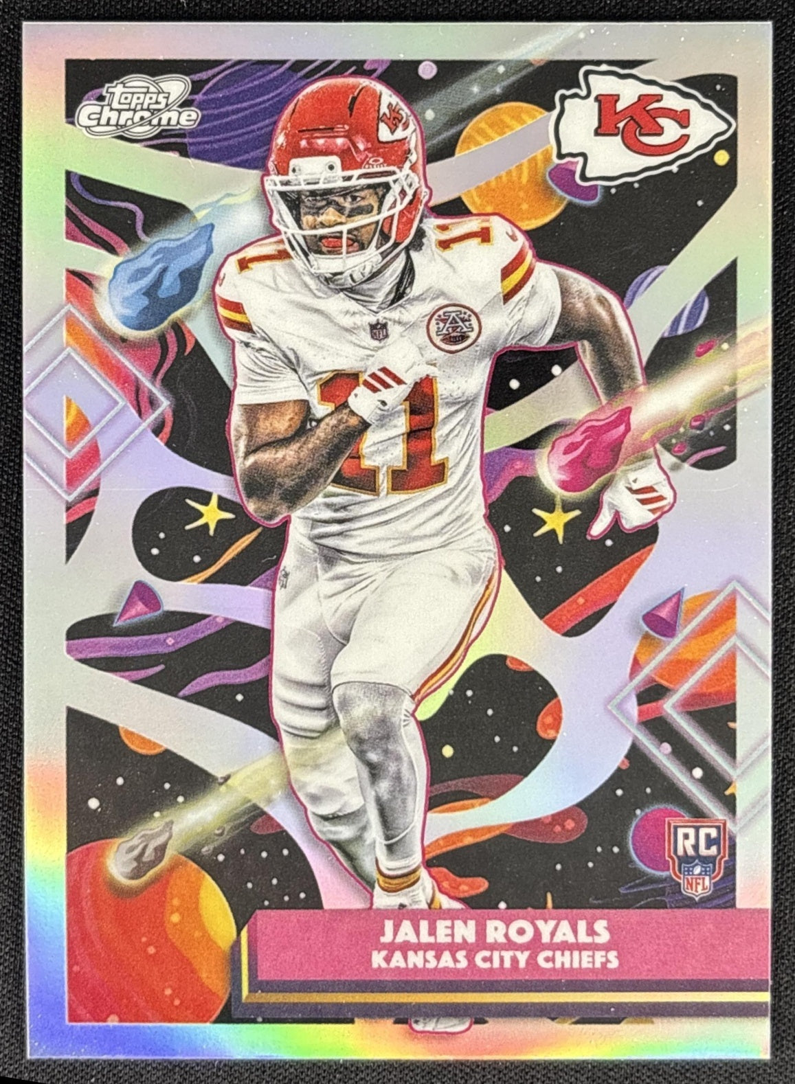 Jalen Royals 2025 Topps Cosmic Chrome Refractor Chiefs
