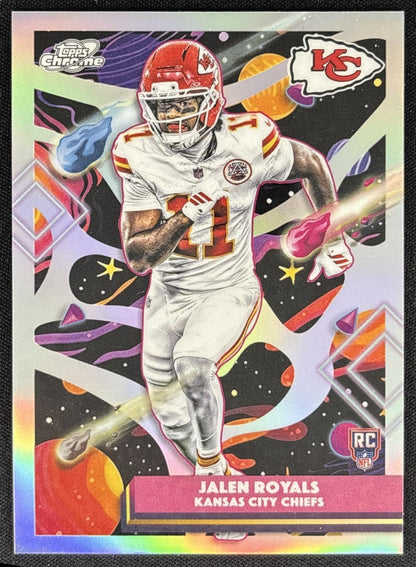 Jalen Royals 2025 Topps Cosmic Chrome Refractor Chiefs