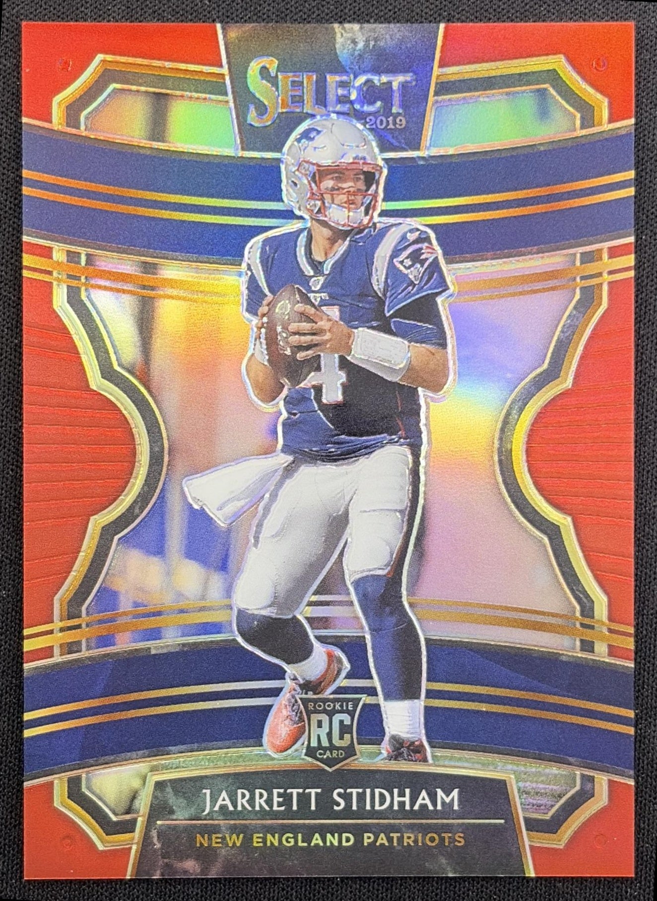 Jarrett Stidham 2019 Panini Select Red Prizm /99 Patriots
