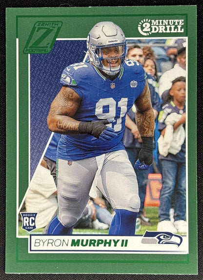 Byron Murphy II 2024 Panini Zenith Two Minute Drill Seahawks Sports Trading Card