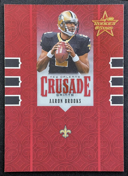 Aaron Brooks 2005 Leaf Rookies & Stars Crusade Red /1250 Saints