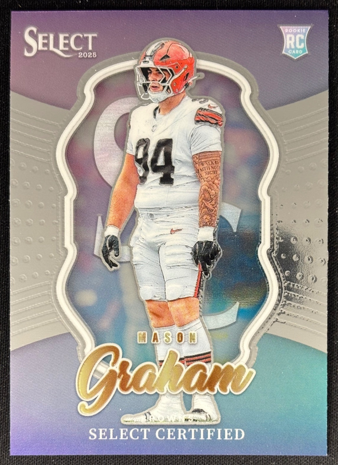 Mason Graham 2025 Select Certified Rookies Browns Sports Trading Card
