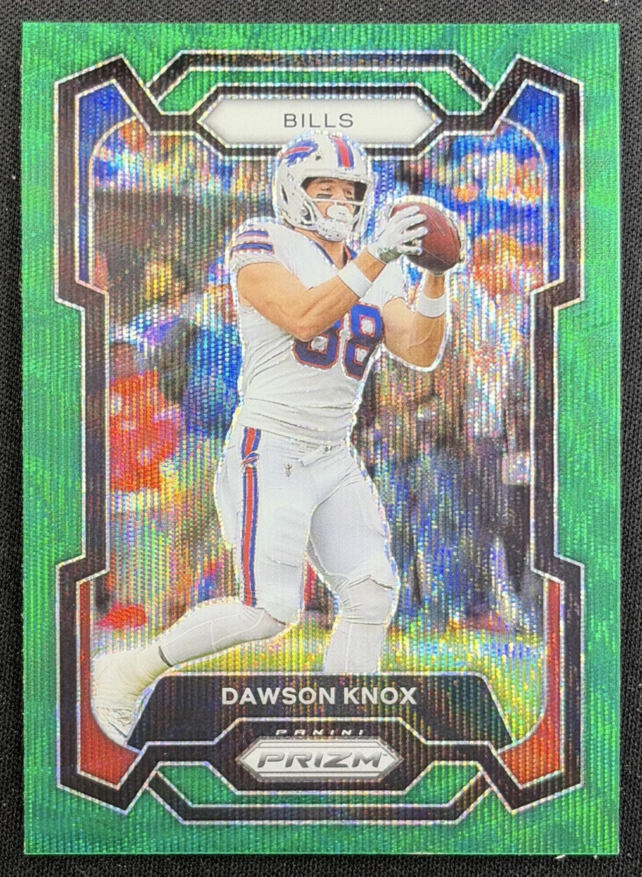Dawson Knox 2023 Panini Prizm Green Wave Bills