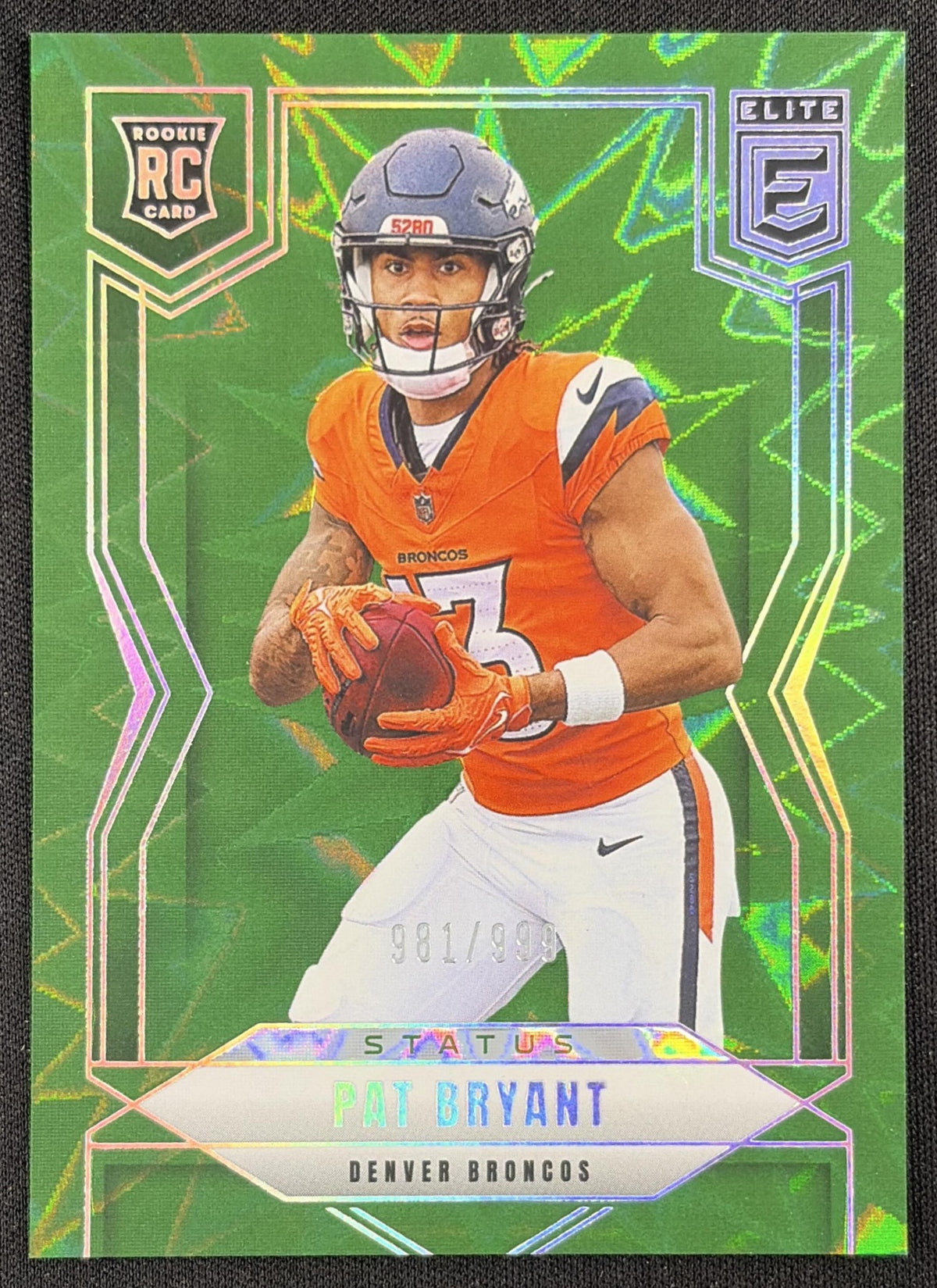 Pat Bryant 2025 Panini Donruss Elite Rookies Status Explosion /999 Broncos