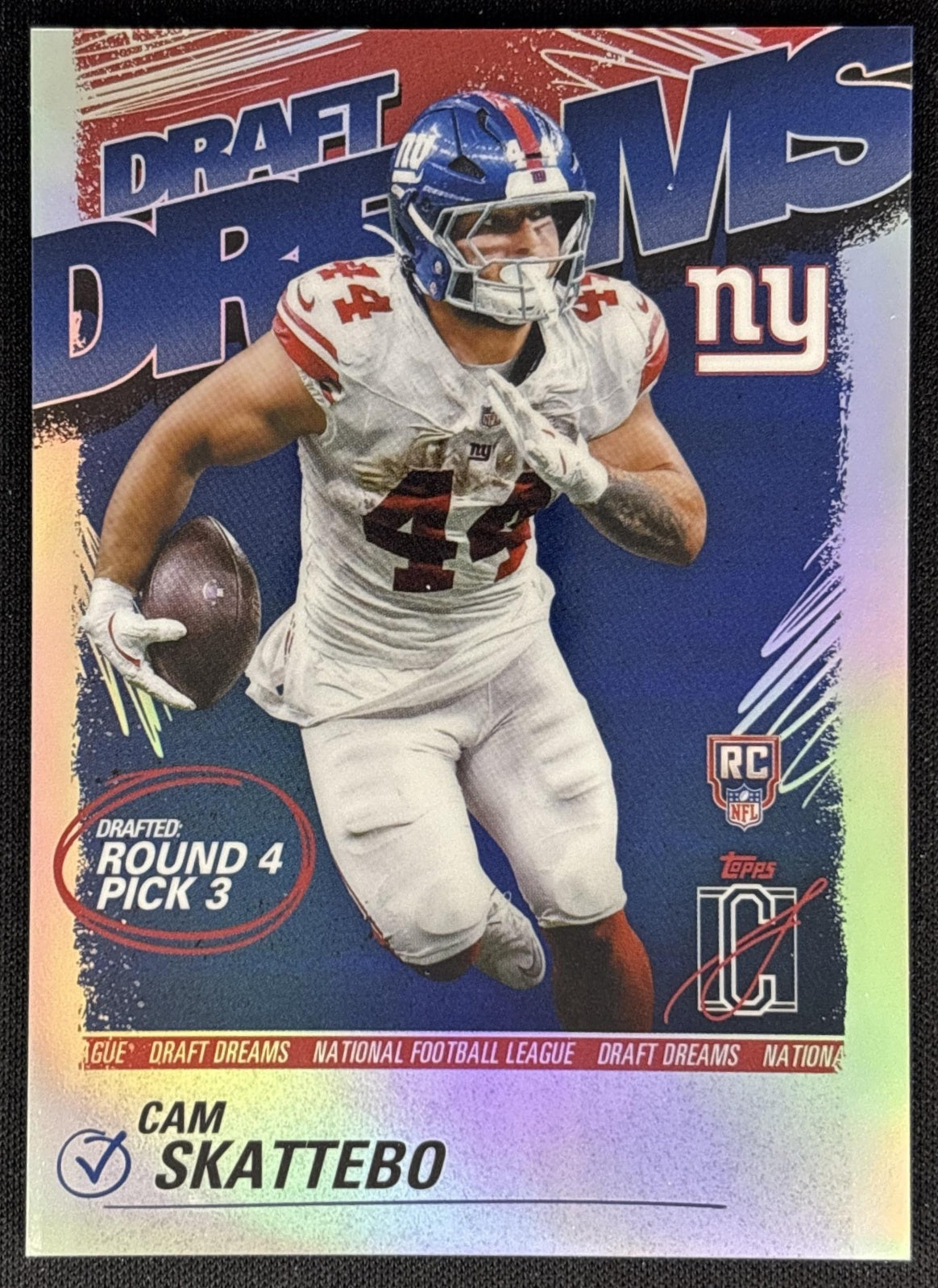 Cam Skattebo 2025 Topps Signature Class Draft Dreams Giants Default Title Sports Trading Cards