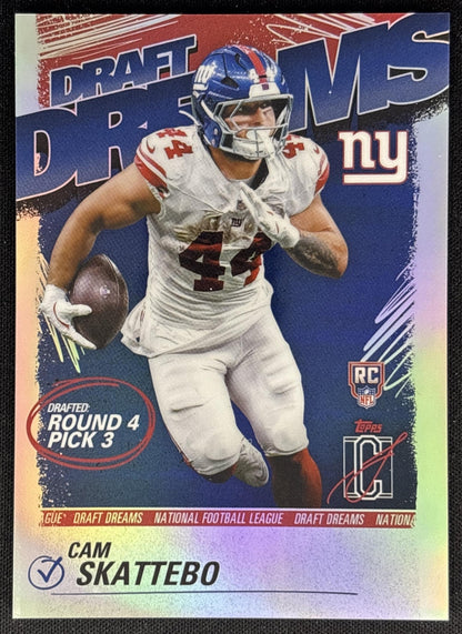 Cam Skattebo 2025 Topps Signature Class Draft Dreams Giants Default Title Sports Trading Cards