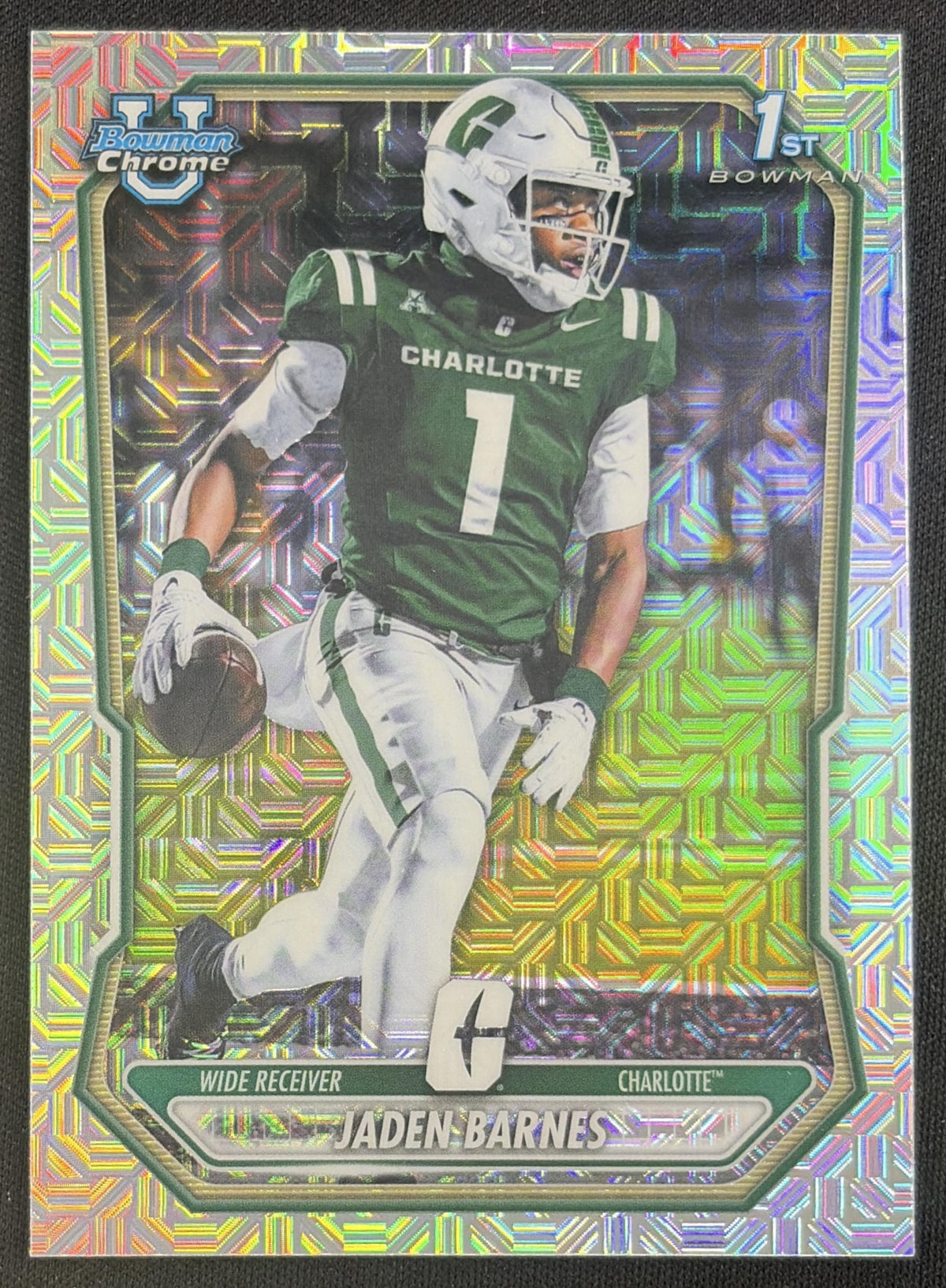 Jaden Barnes 2026 Bowman Chrome Prospects Mojo Refractor 49ers