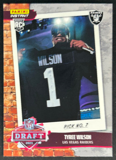 Tyree Wilson 2023 Instant NFL Draft Night Raiders Sports Trading Card