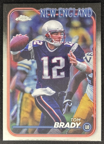 Tom Brady 2024 Topps Chrome Patriots Sports Trading Cards