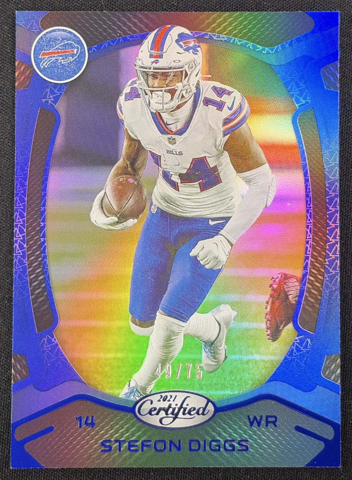 Stefon Diggs 2021 Panini Certified Mirror Blue /75 Bills