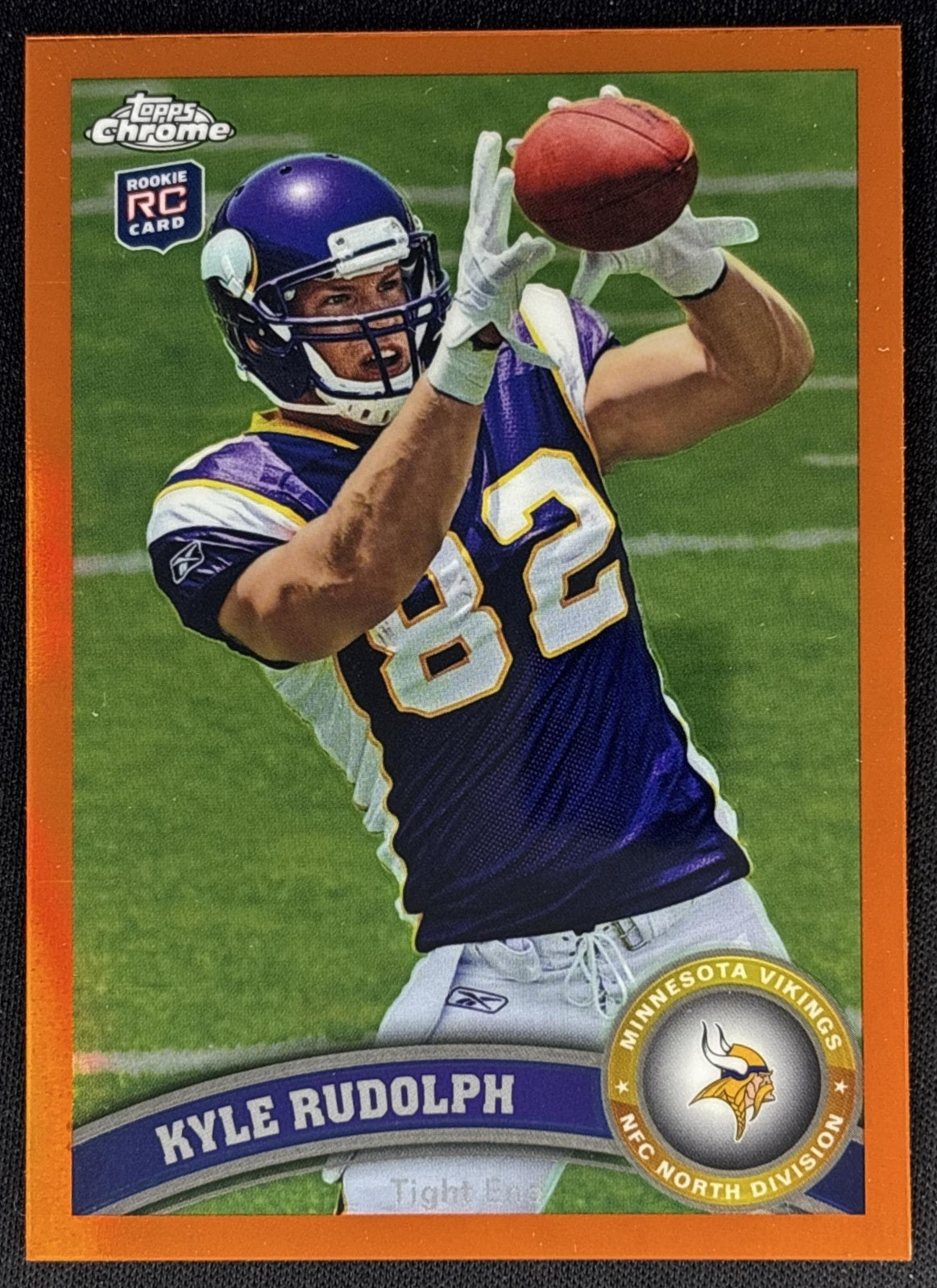Kyle Rudolph 2011 Topps Chrome Orange Refractor Vikings - Minnesota Vikings