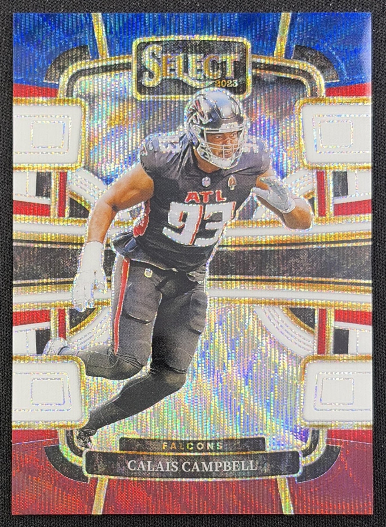 Calais Campbell 2023 Panini Select Tri Color Prizms /259 Falcons