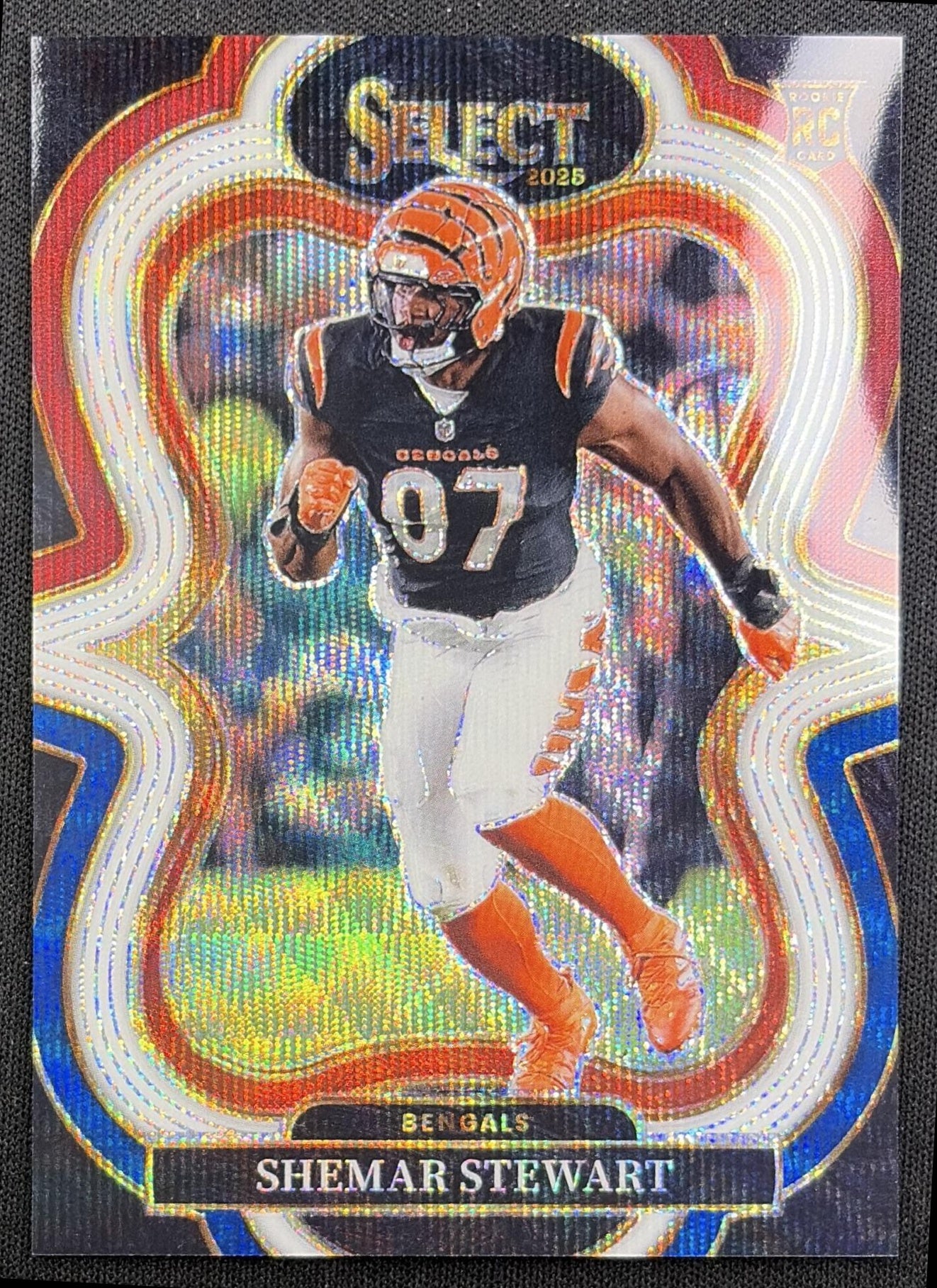 Shemar Stewart 2025 Panini Select Suite Level Tri-Color Prizm /199 Bengals front