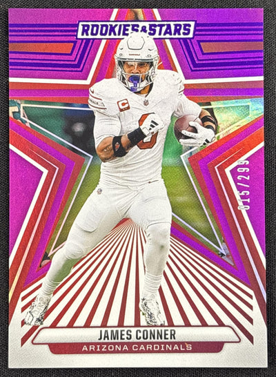 James Conner 2024 Panini Rookies & Stars Purple /299 Cardinals Sports Trading Card