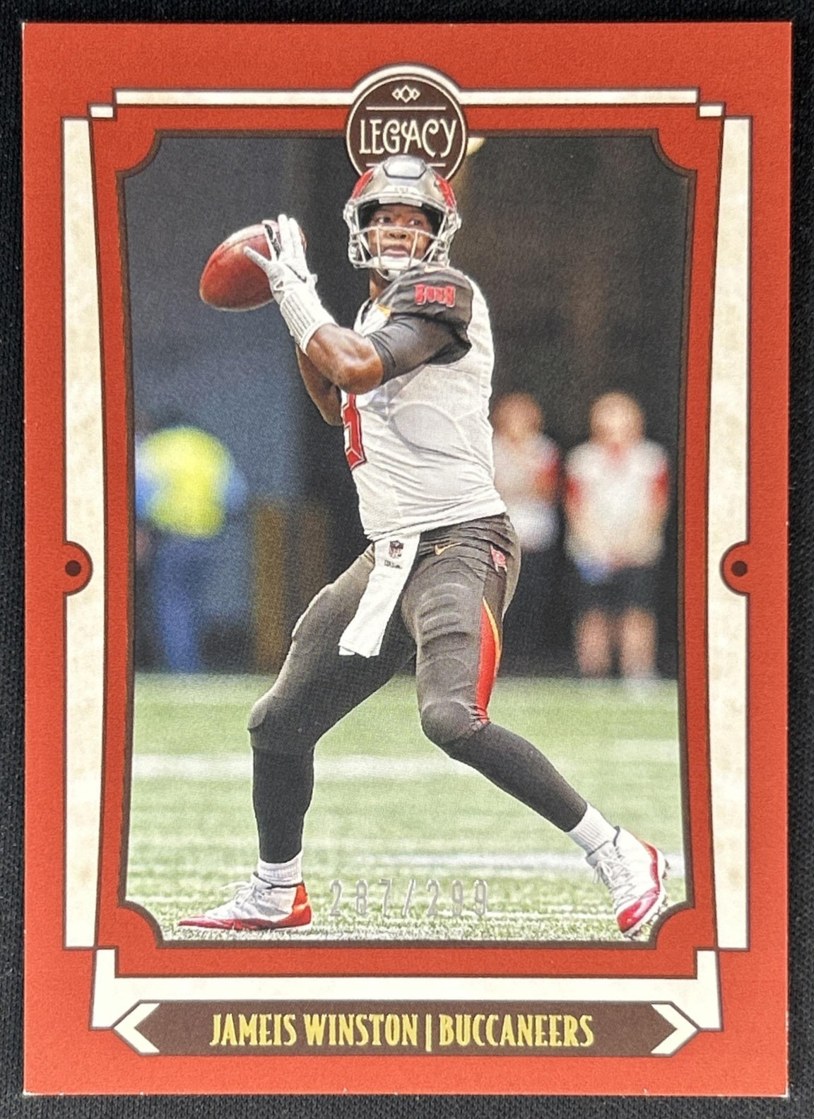 Jameis Winston 2019 Panini Legacy Red /299 Buccaneers front