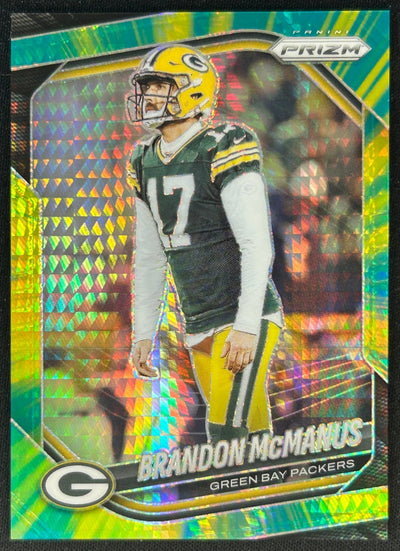 Brandon McManus 2025 Prizm Hyper /200 Packers Sports Trading Cards