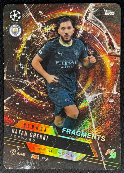 Rayan Cherki 2025 Match Attax Madness UEFA Champions League Fragments Man City Default Title Sports Trading Cards
