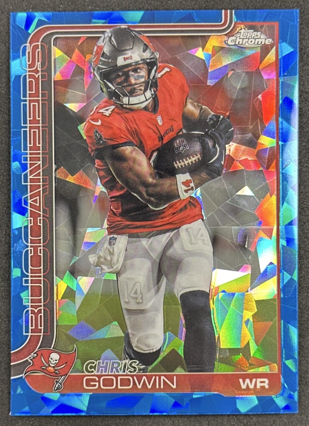 Chris Godwin 2025 Topps Chrome Sapphire Buccaneers front