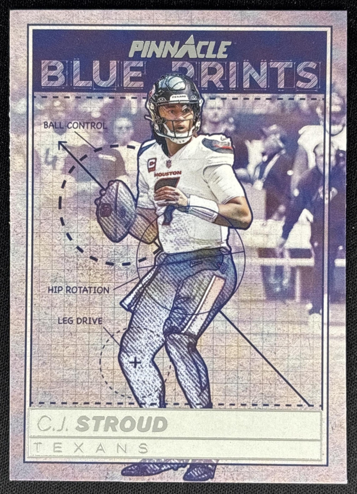 C.J. Stroud 2024 Panini Encore Pinnacle Blue Prints Texans front