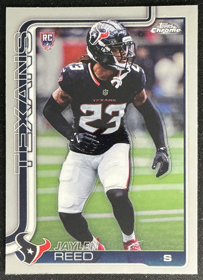Jaylen Reed 2025 Topps Chrome Rookie Texans Sports Trading Cards