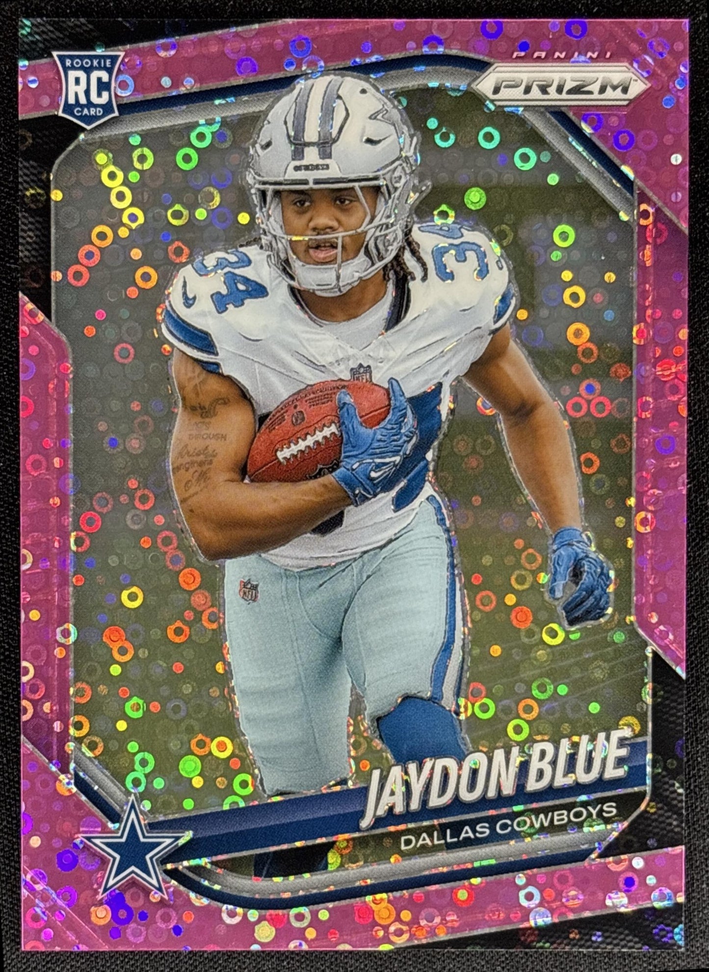 Jaydon Blue 2025 Panini Prizm No Huddle Pink /25 Cowboys