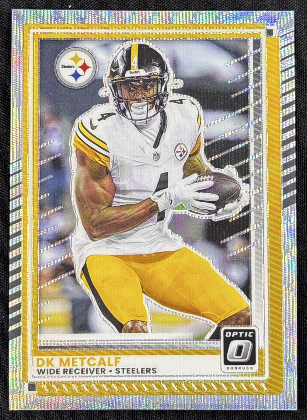 DK Metcalf 2025 Panini Donruss Optic Wave Prizm /300 Steelers