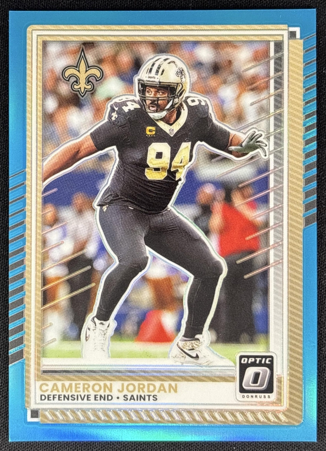 Cameron Jordan 2025 Panini Donruss Optic Aqua Prizm /349 Saints Sports Trading Cards