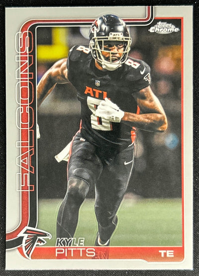 Kyle Pitts 2025 Topps Chrome Falcons Default Title Sports Trading Cards