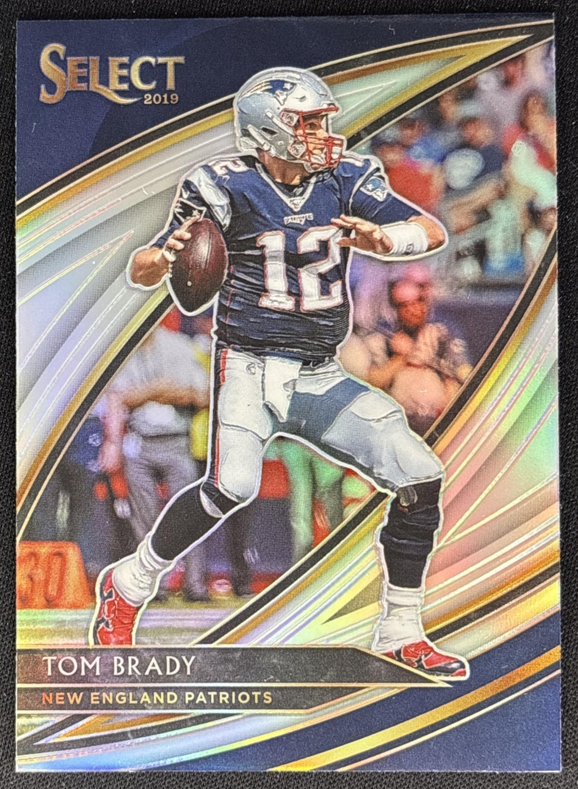 *Damaged* Tom Brady 2019 Panini Select Silver Prizm Patriots Sports Trading Cards