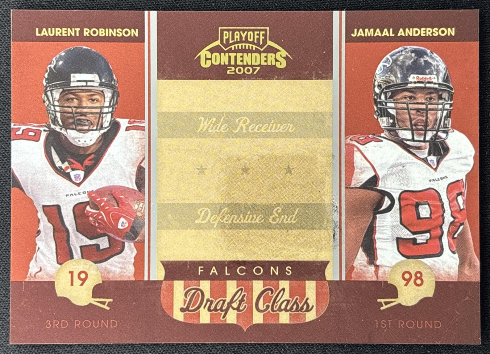 Laurent Robinson Jamaal Anderson 2007 Draft Class /1000 Falcons front