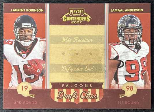 Laurent Robinson Jamaal Anderson 2007 Draft Class /1000 Falcons front