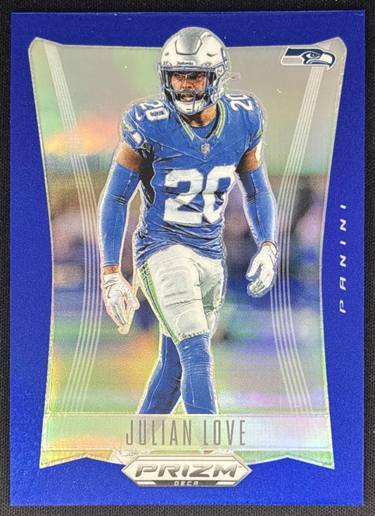 Julian Love 2024 Panini Prizm Deca Blue /149 Seahawks
