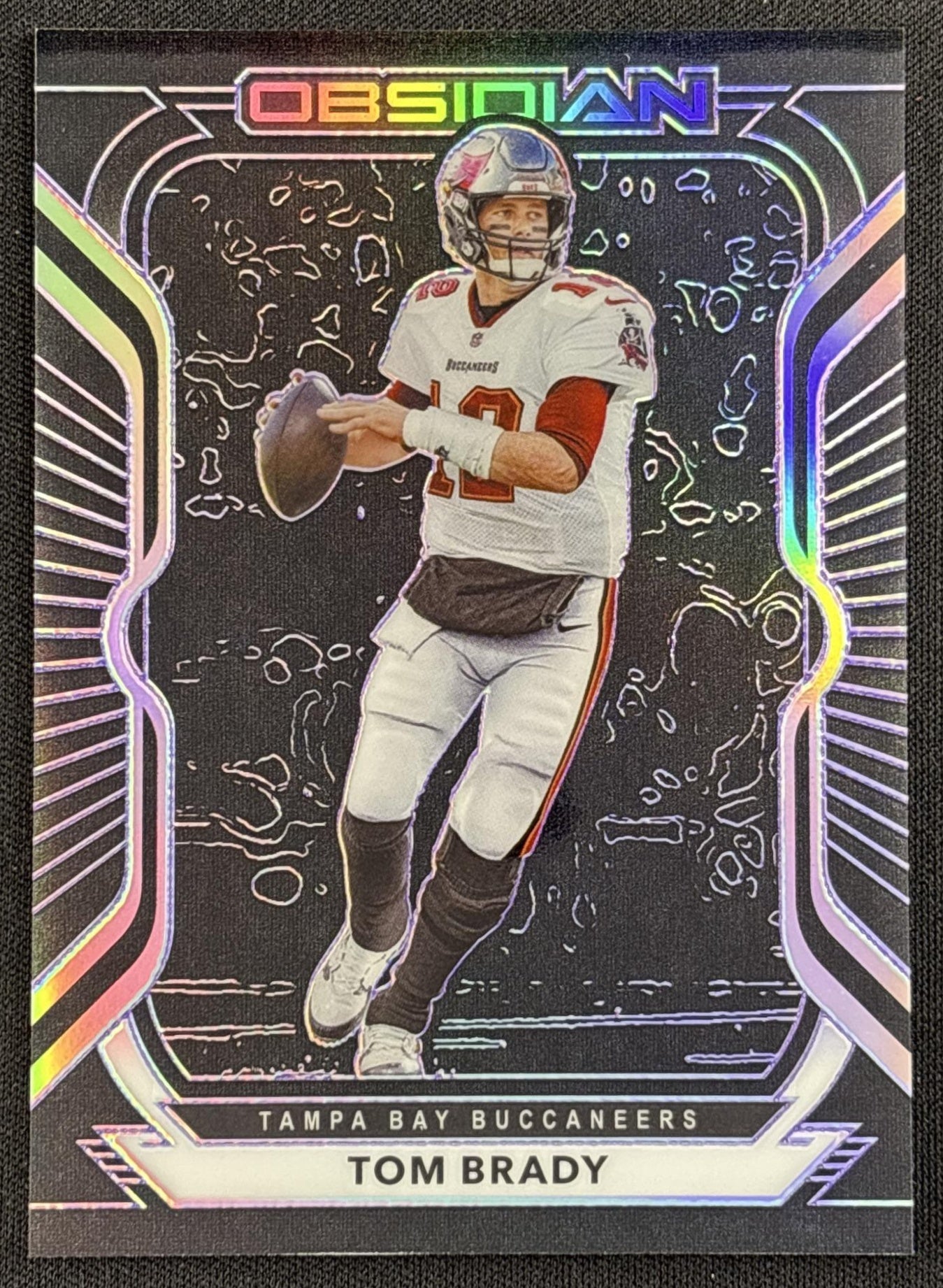 Tom Brady 2020 Panini Obsidian Electric Etch Purple /100 Buccaneers