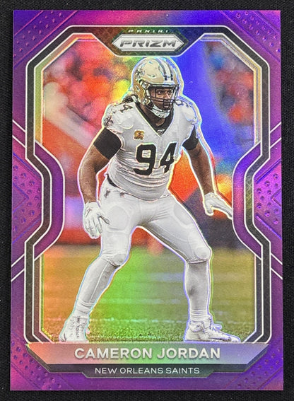 Cameron Jordan 2020 Panini Prizm Purple /125 Saints Default Title Sports Trading Card