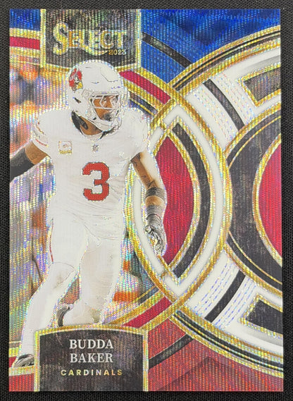 Budda Baker 2023 Panini Select Tri Color Prizms /225 Cardinals