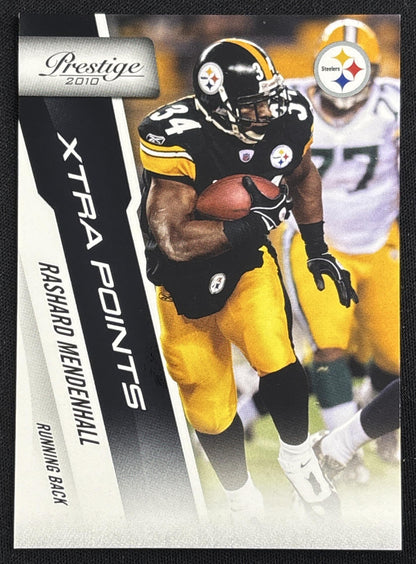 Rashard Mendenhall 2010 Panini Prestige Xtra Points Black /10 Steelers sports trading card front
