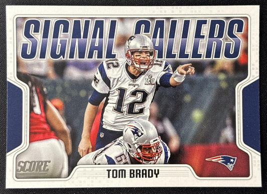 Tom Brady 2018 Panini Score Signal Callers Patriots Sports Trading Cards