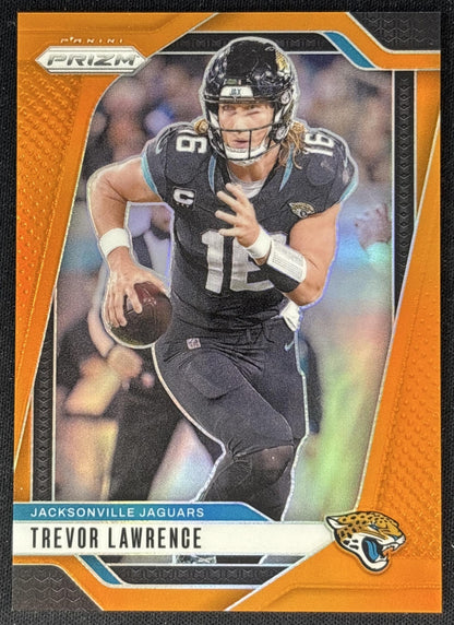Trevor Lawrence 2024 Panini Prizm Orange /249 Jaguars front